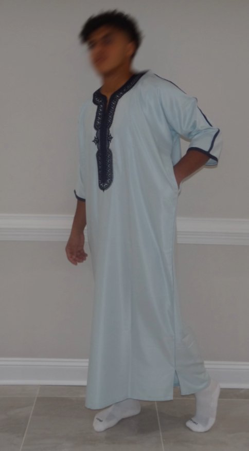 SUMMER TURQUOISE AND NAVY THOUBE